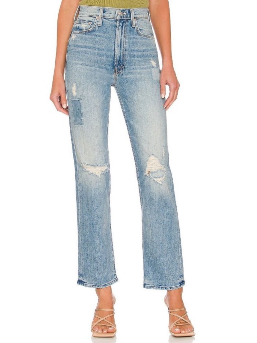 Mother Denim The High Waisted Study Hover Jean in We Are Castaways Size 26